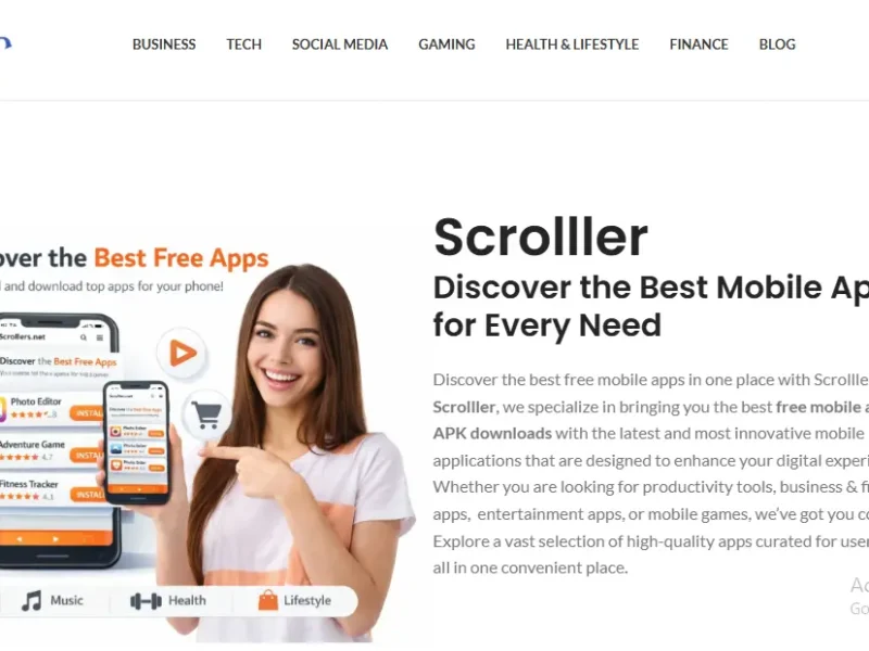 Scrolllers.net gaming content platform website homepage